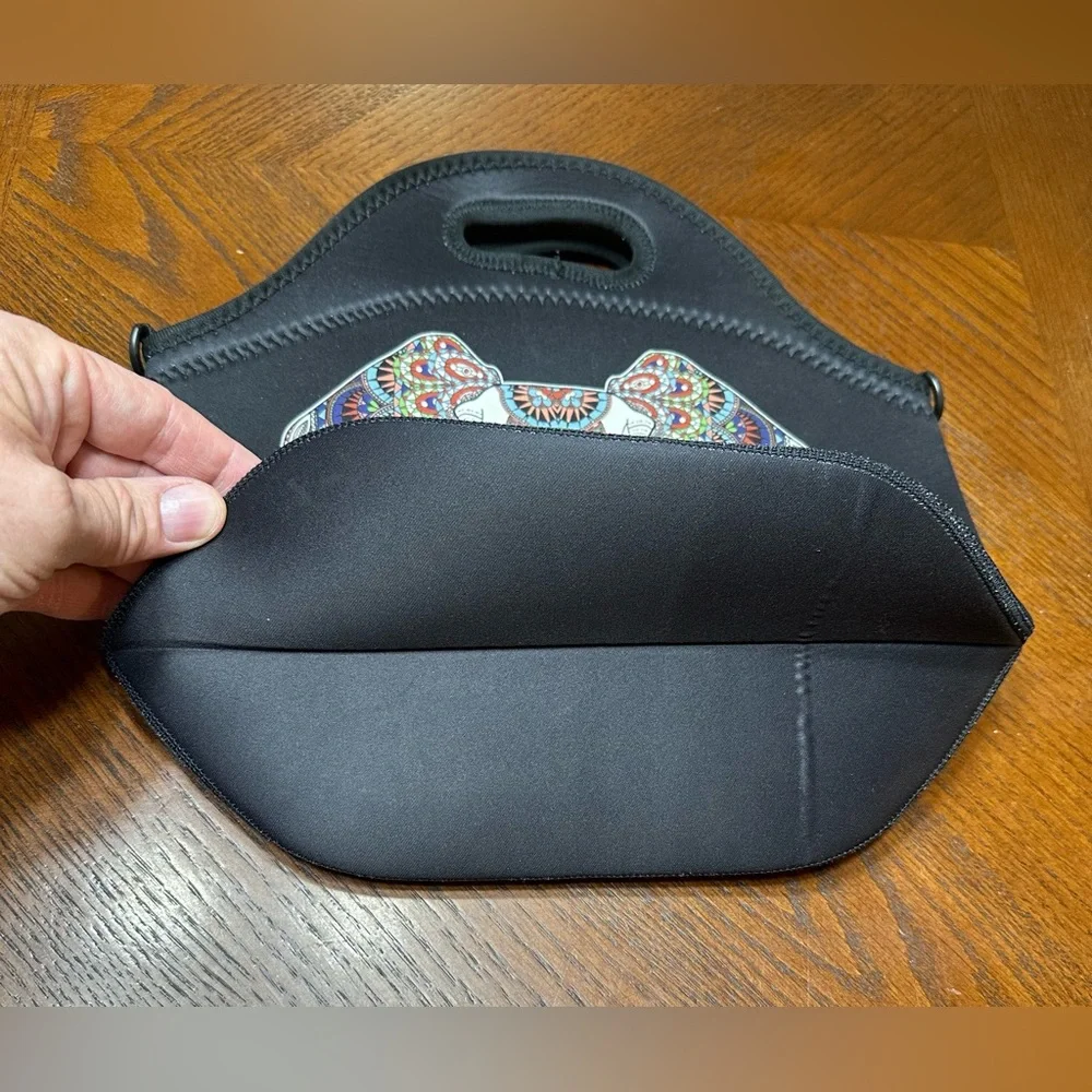 Hibala Neoprene Elephant Print Lunch Bag